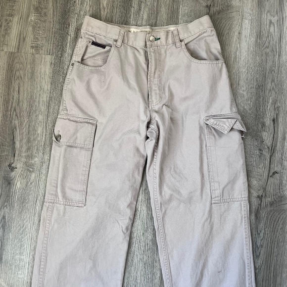 Vintage Tommy Hilfiger Tommy Jeans Khaki Cargo Pants Size 32 x 32 - Picture 3 of 15